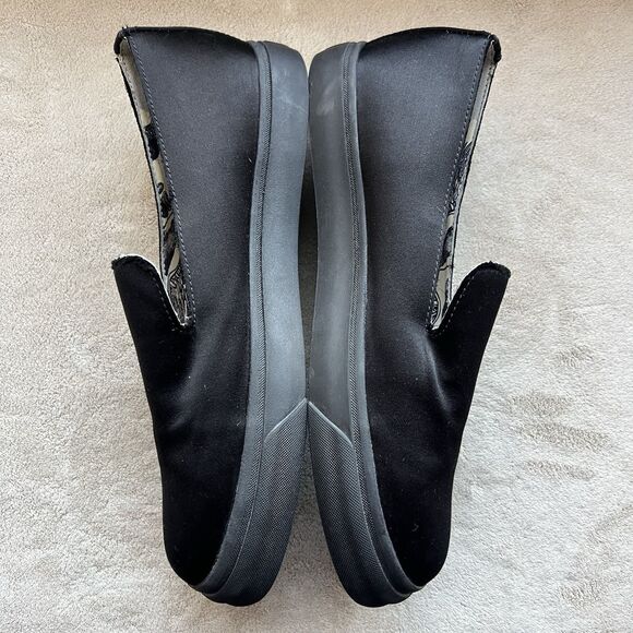 NEW Giuseppe Zanotti La Perla Black Satin Trainer Sneaker  Men EU‎ 44 US 11 main image 4
